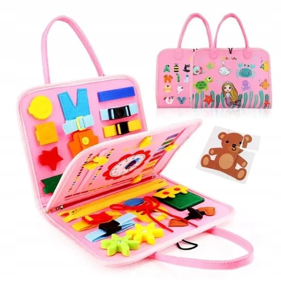 🧩 Edukacyjna Tablica Manipulacyjna dla Dzieci