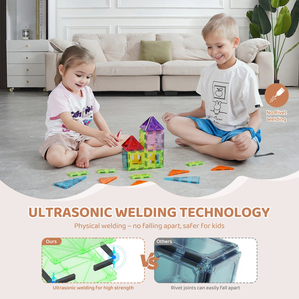 32-elementowe Magnetyczne Klocki Konstrukcyjne